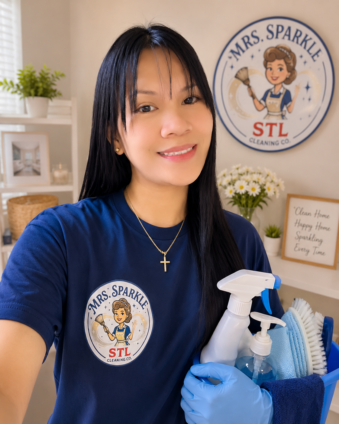 Josephine Bounds co-owner of Mrs Sparkle Cleaning Co in St Louis Missouri